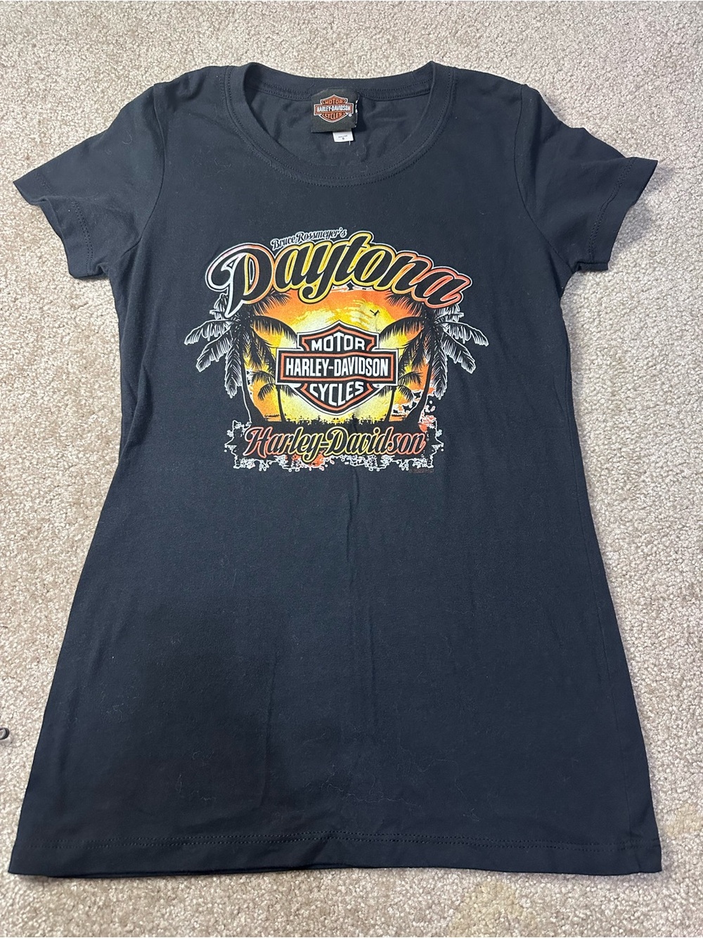 Harley-Davidson Black Women's Daytona Sunset Graphic Tee
